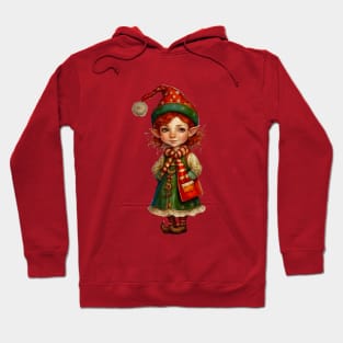 Cute Redhead Christmas Elf Hoodie